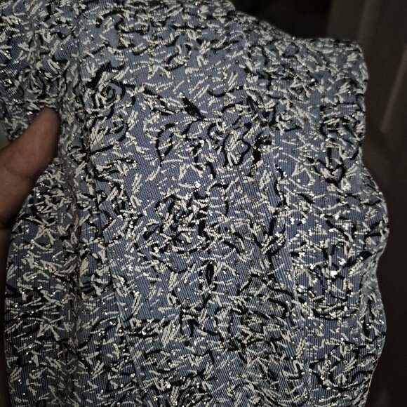 Alex Evenings Women's 2 piece  Jacket And Tank Set Size 3X Plus Blue Hydrange 49 - Picture 12 of 14